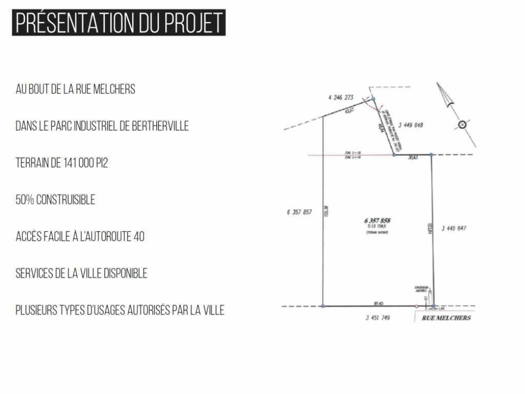 TERRAIN industriel � VENDRE