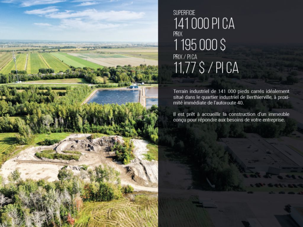 TERRAIN industriel � VENDRE