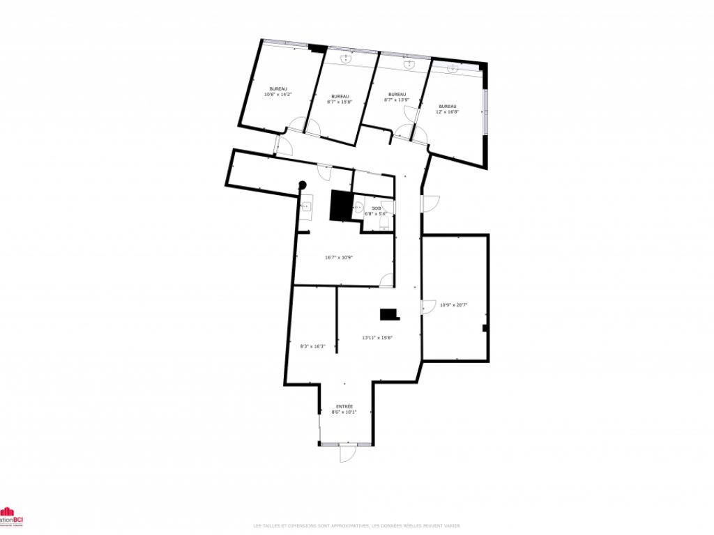 BUREAUX SECTEUR MAIZERET - CENTRE MAILLOUX - 2 100 pc