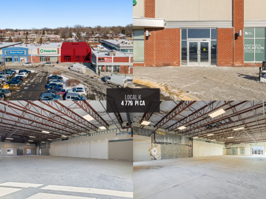 Available spaces at Galeries Normandie