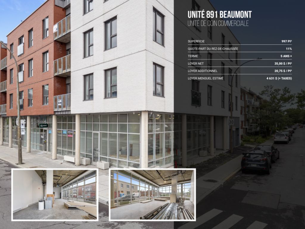 Unit�s commerciales � louer voisines du MIL