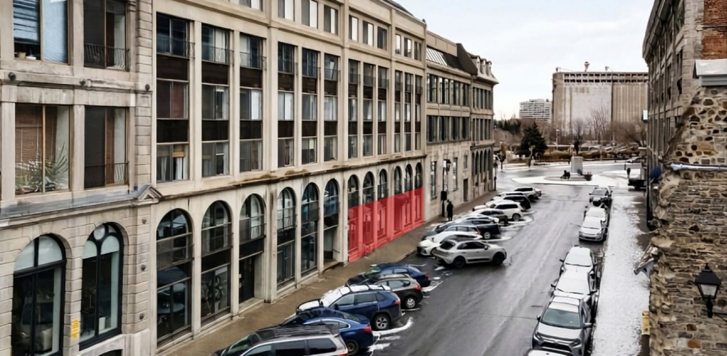 Emplacement de choix au c�ur du Vieux-Montr&eacute;al - &Agrave; louer