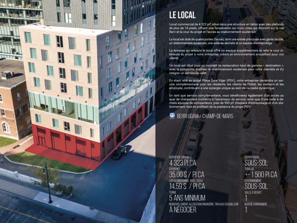 Place Gare Viger au c�ur du Vieux-Montr�al 