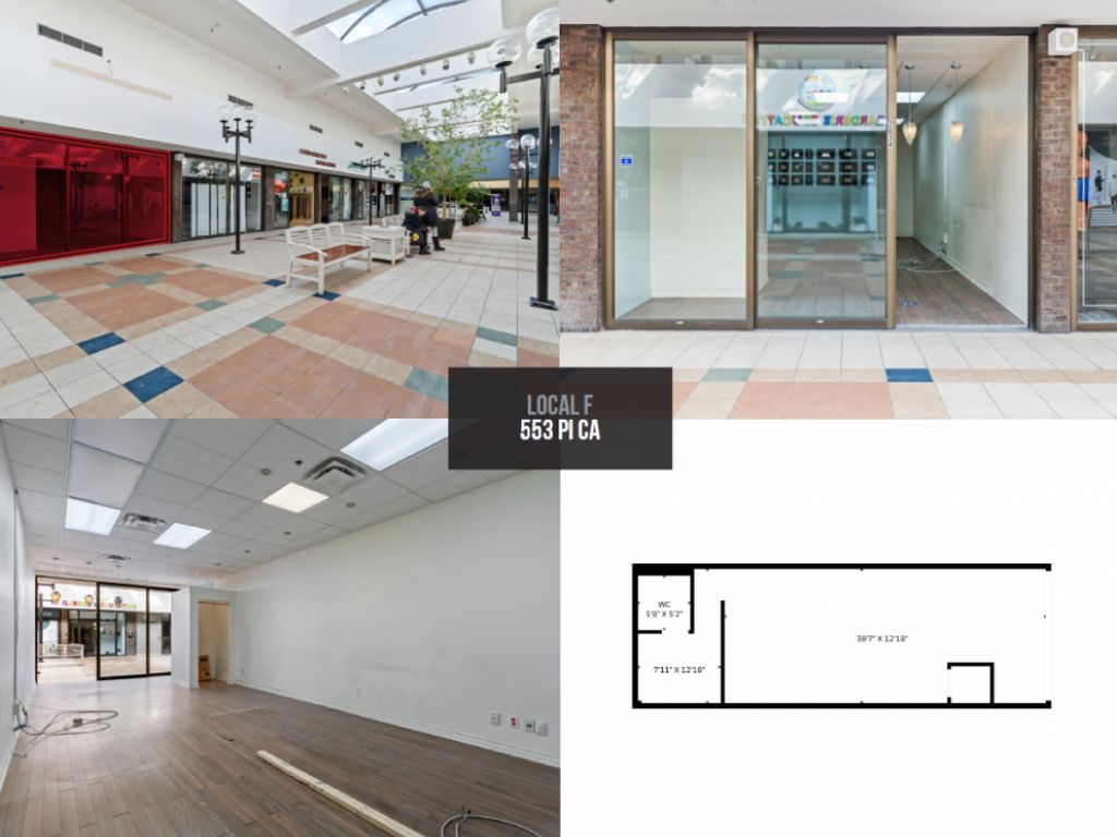 Available spaces at Galeries Normandie